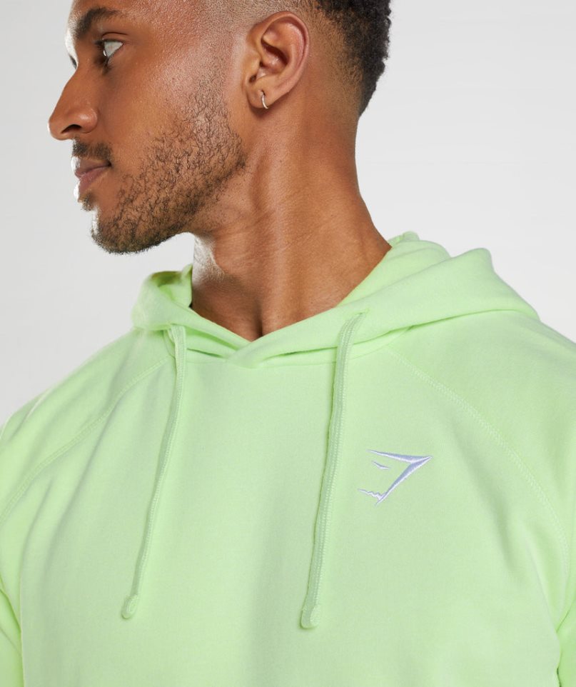 Bluzy Z Kapturem Gymshark Crest Męskie Głęboka Zielone | PL 709HQL